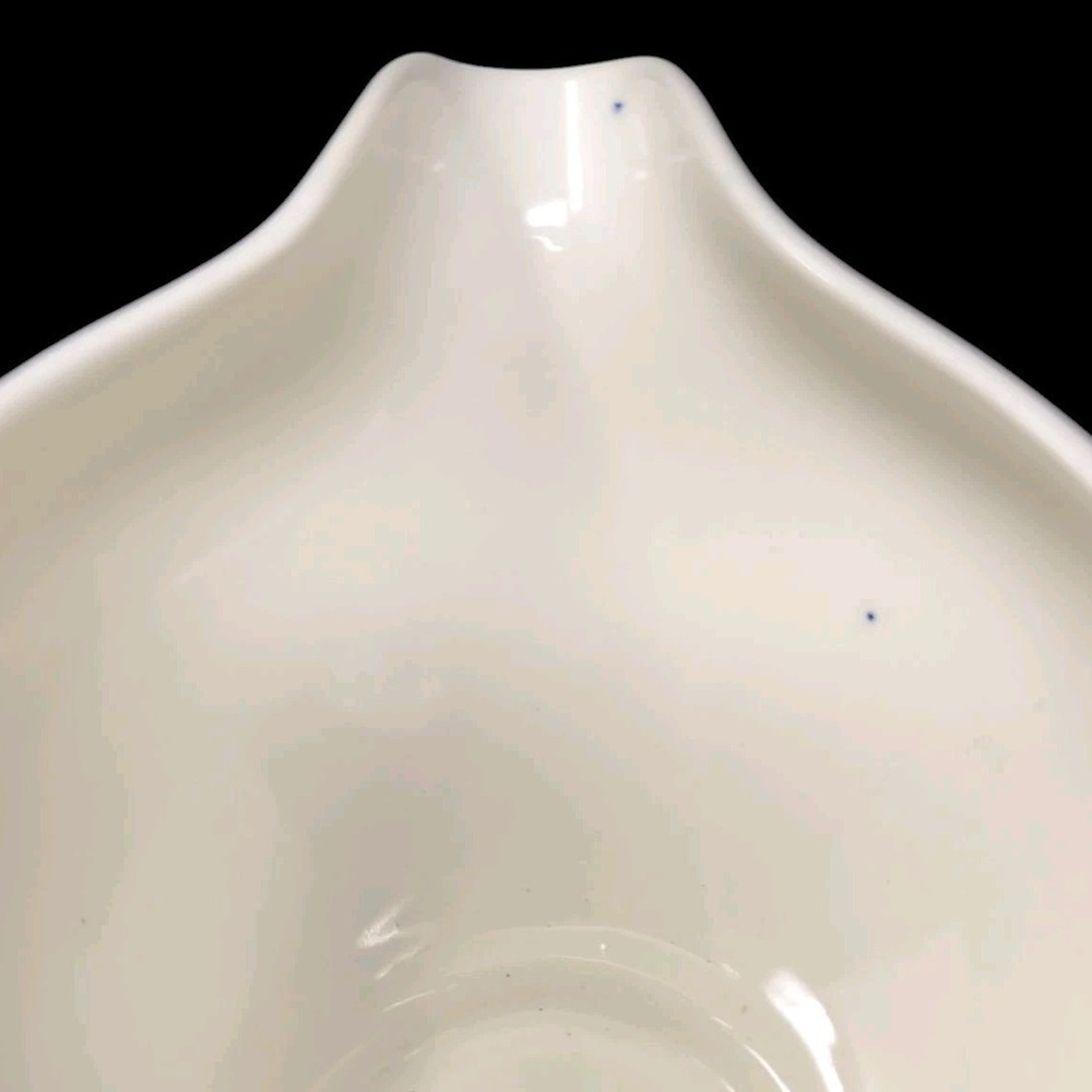 VTG Taylor Smith Classic Double Spout Gravy Boat Sauciere Sauceboat Blue Floral - Picture 6 of 9